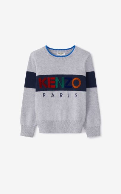 Kenzo Kids Kenzo Sport Sweater Pearl Grey